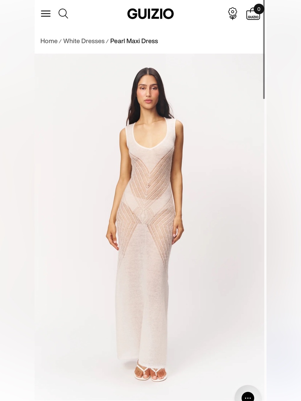 Guizio Sheer Knit Maxi Dress in Blush